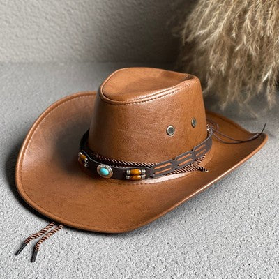 Tibetan Jazz Denim Hat for Outdoor Sun Protection
