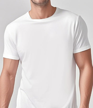 Solid Casual Crewneck T-Shirt — Loose Fit Pure Cotton | Men's Everyday Tee