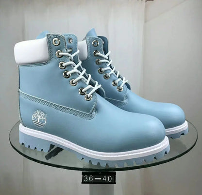 Classic Leather Work Boots - Durable Cowhide Waterproof Boots for Men and Women | Outdoor Hiking