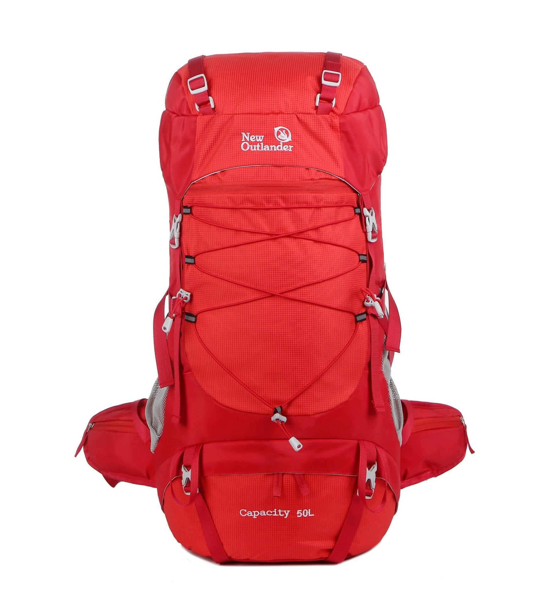 50L Large Capacity Nylon Hiking Backpack