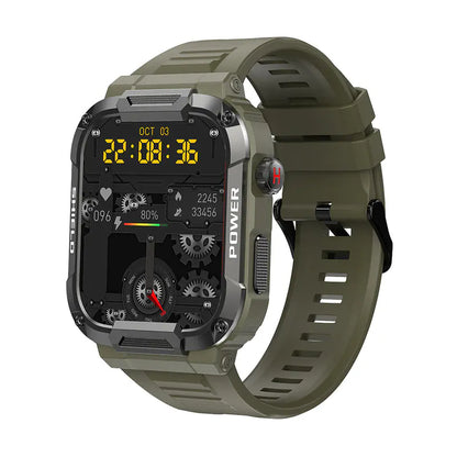 MK66 Smart Waterproof Watch - Rugged Triple-Proof with Bluetooth Calling & 1.85" HD Display