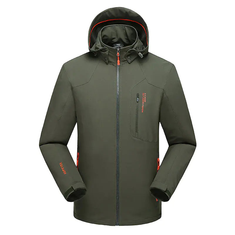 Men's Shark Skin Tactical Softshell Jacket - Waterproof Fleece-Lined Outdoor Jacket | Military Style