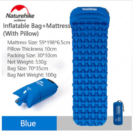 Outdoor Inflatable Mattress, Camping Tent Sleep Pad