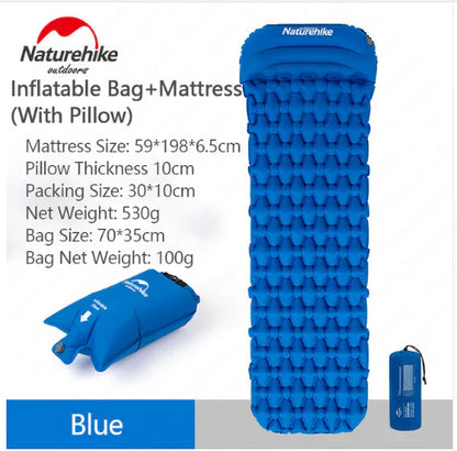 Outdoor Inflatable Mattress, Camping Tent Sleep Pad