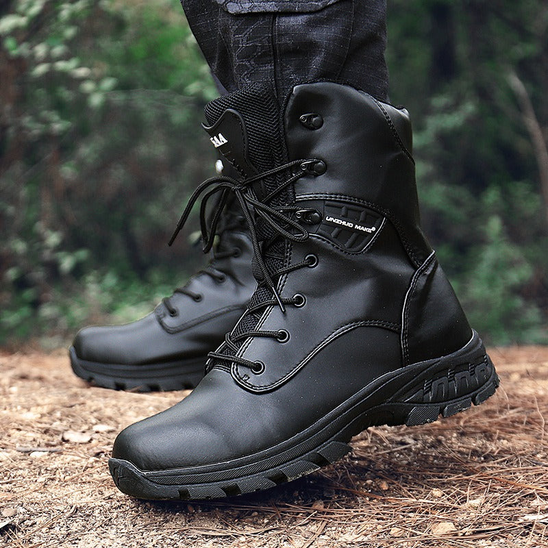 High-Top Camouflage Waterproof Combat Boots – Men's Tactical Outdoor Boots