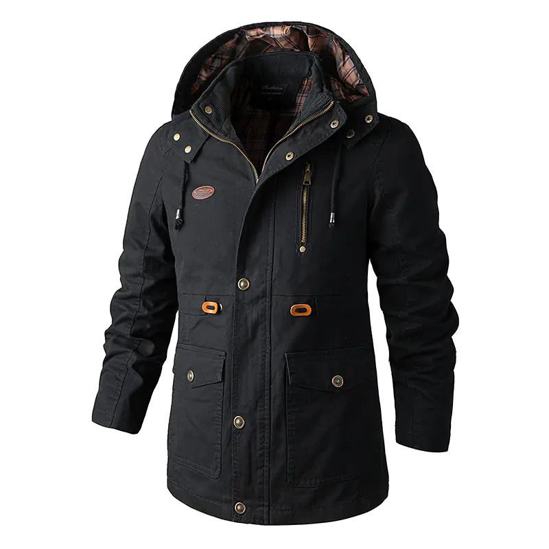 Men's Plus Size Hooded Windbreaker Jacket - Lightweight Outdoor Wind Jacket | Extended Sizes