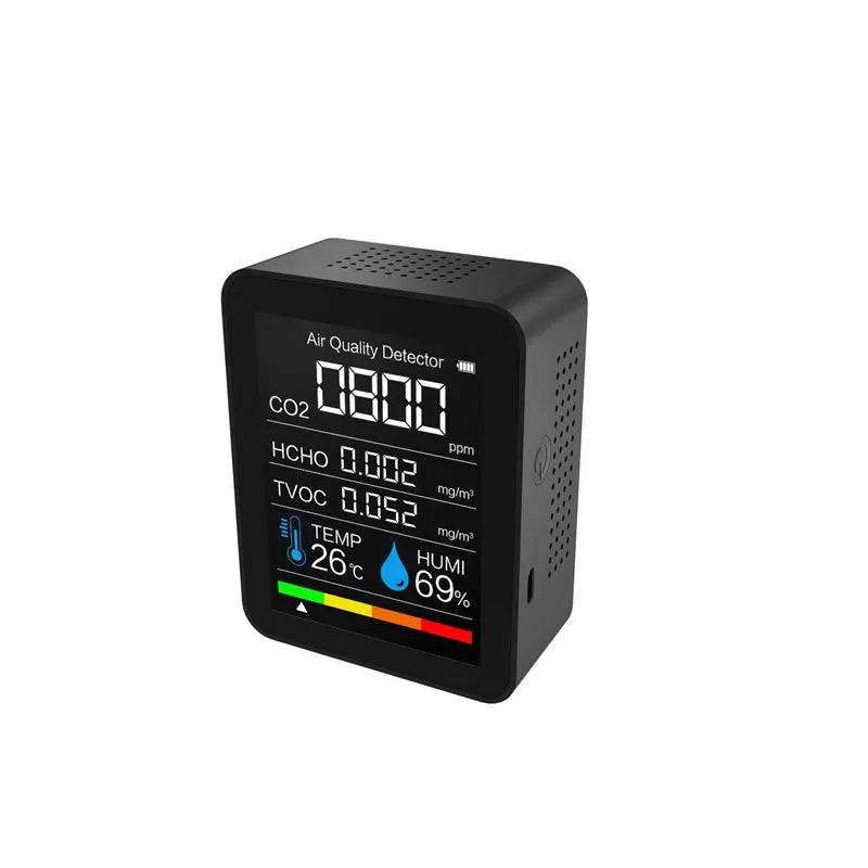 Air Quality Detector – TVOC & Formaldehyde Monitor with Rechargeable Battery