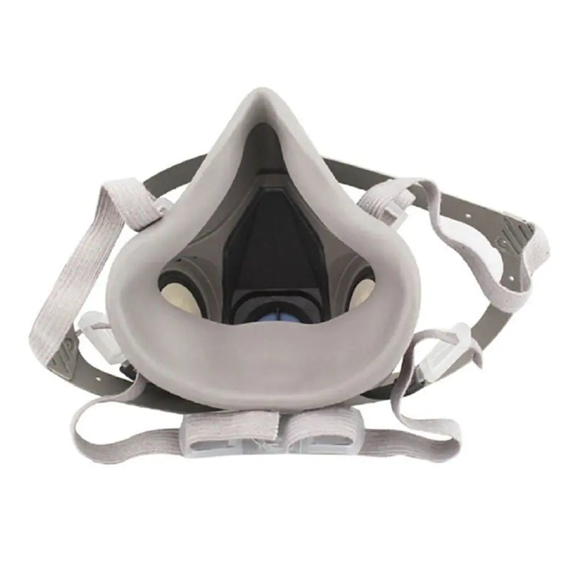 6200 Gas Mask 7-Piece Set for Industrial Protection - Half Face Respirator with Filters