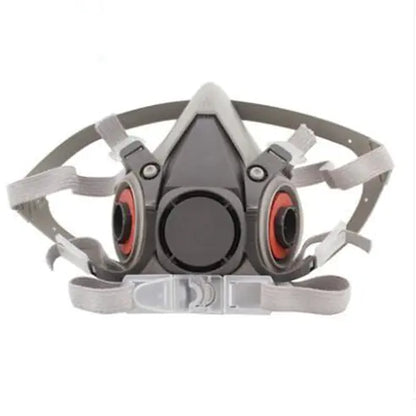 6200 Gas Mask 7-Piece Set for Industrial Protection - Half Face Respirator with Filters