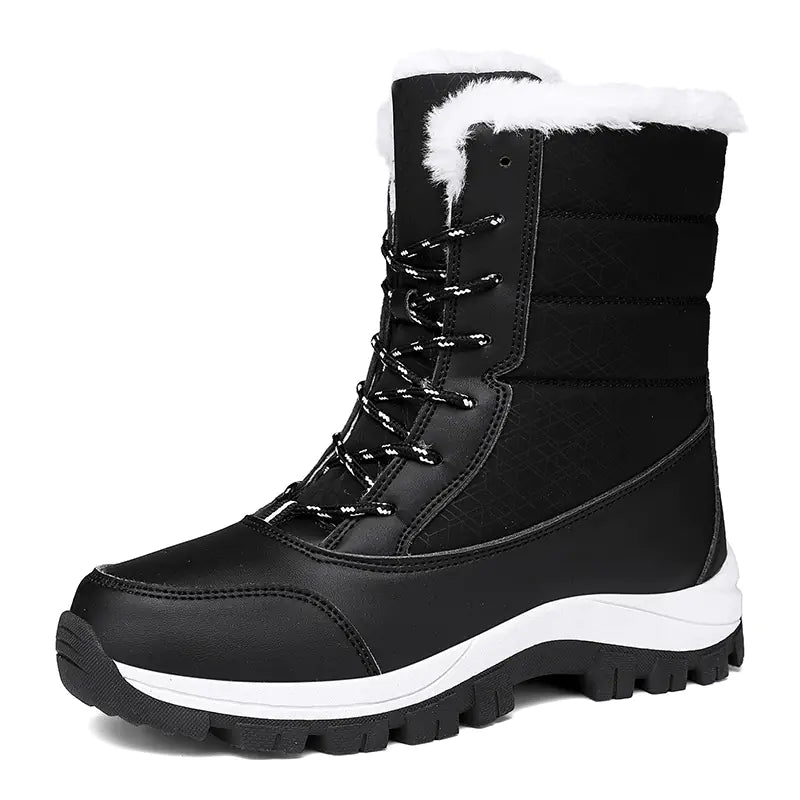 Women's High-Top Cotton Winter Boots | Warm Hiking & Snow Boots
