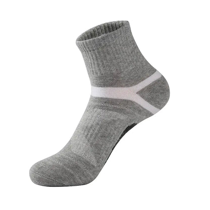 Men's Outdoor Sports Socks - Durable 75% Cotton Crew Socks for Hiking & Basketball