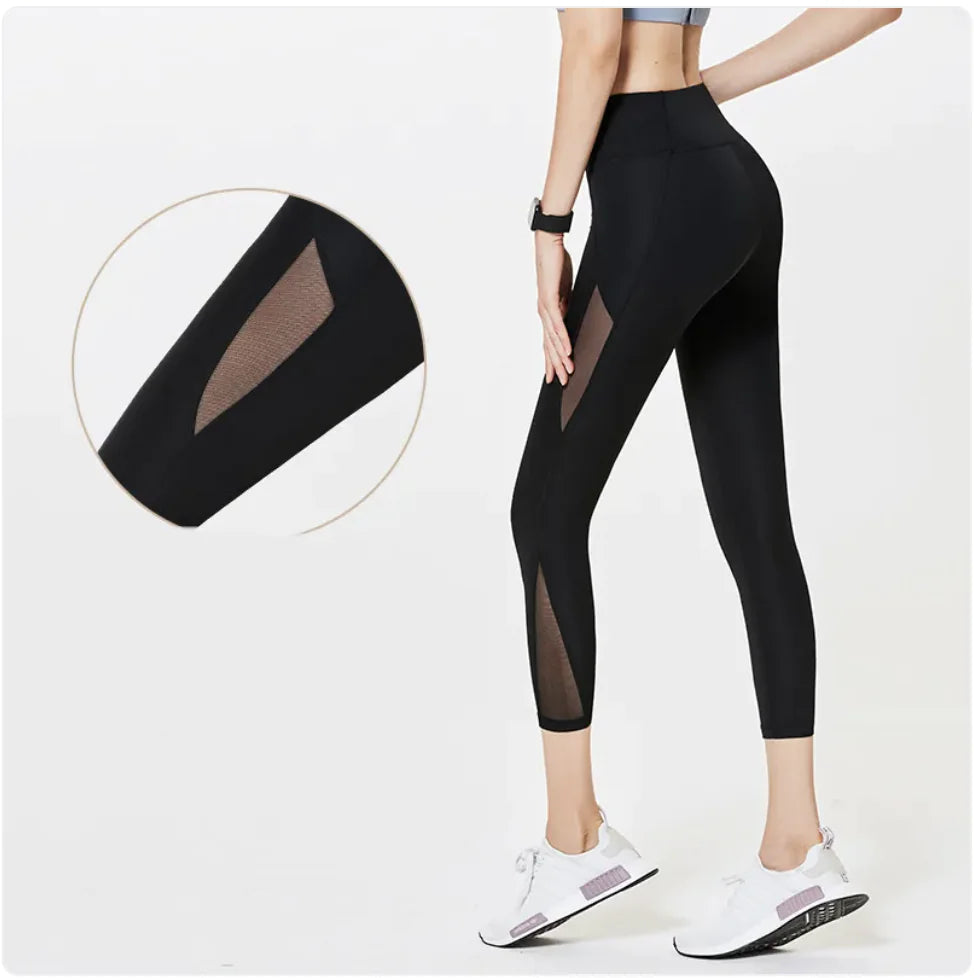 Women's Stretch Yoga Fitness Pants - High-Waist Quick-Dry Leggings | Athletic Wear