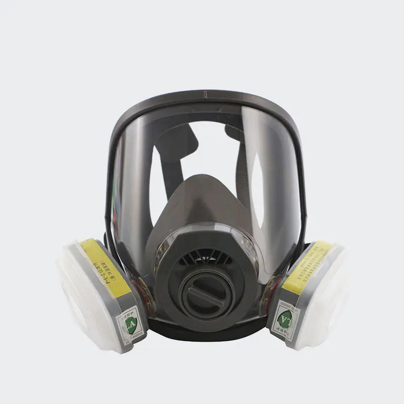 PM2.5 Protective Gas Mask for Air Quality Safety - Full Face Respirator with Polycarbonate Window