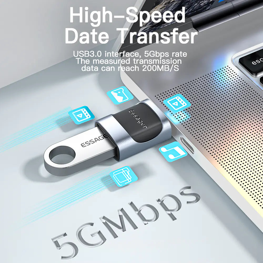 USB Type-C OTG Adapter - High-Speed 3.0 Data Transfer