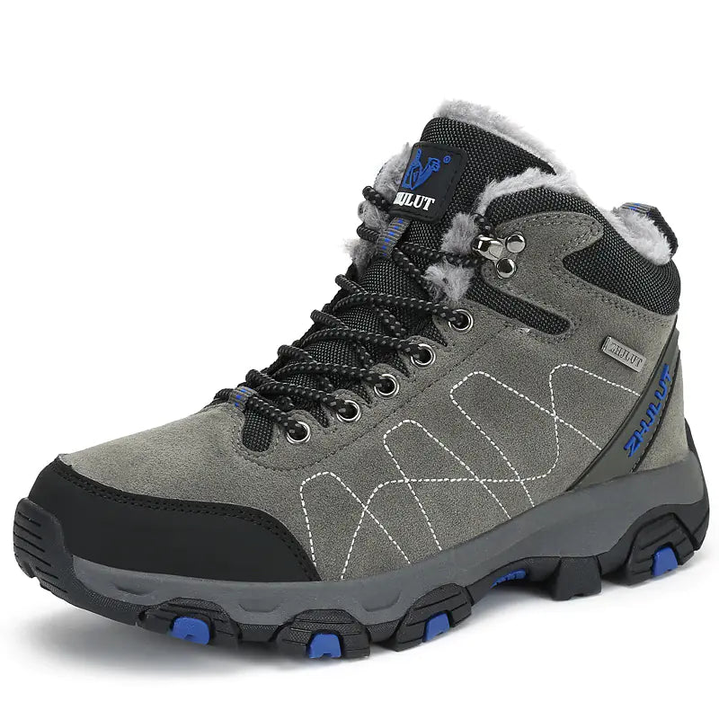 High-Top Cotton Boots for Couples - Winter Hiking Shoes