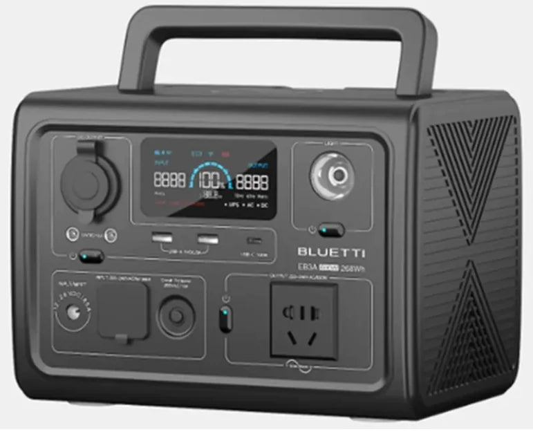 Camping UPS Charging Source - 268Wh Portable Power Station with AC/DC/USB Outputs