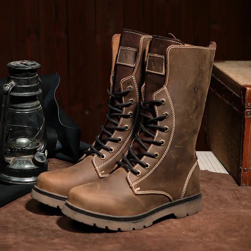 Men's Waterproof Leather Martin Boots | Hiking & Combat Boots