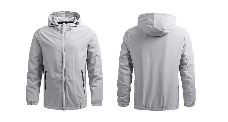 Men's Outdoor Waterproof Jacket - Windproof Hiking Rain Jacket | All-Weather Protection