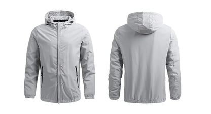 Men's Outdoor Waterproof Jacket - Windproof Hiking Rain Jacket | All-Weather Protection