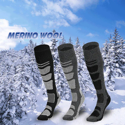 Over The Knee Wool Hiking Socks for New Adventures - Brushed High Tube Trail Socks