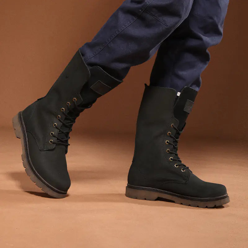 Men's Waterproof Leather Martin Boots | Hiking & Combat Boots