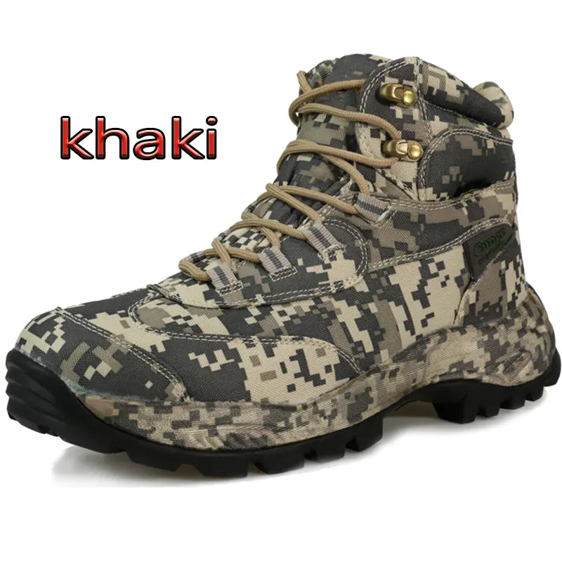 Men's Off-road Hiking Boots - Durable Camouflage Outdoor Tactical Boots