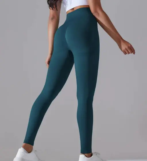 Knitted High Waist Yoga Pants - Soft Stretch Activewear | Women's Athletic Wear