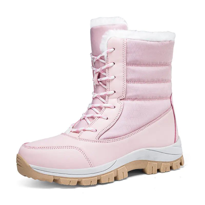 Women's High-Top Cotton Winter Boots | Warm Hiking & Snow Boots