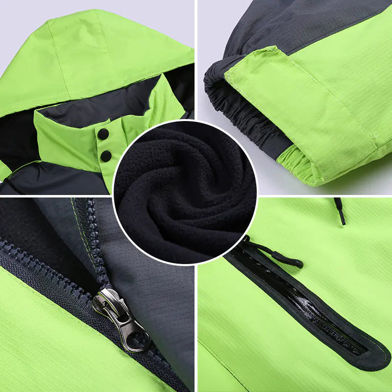 Couples' Climbing and Ski Jackets - Hooded Winter Mountain Jacket | Unisex Outdoor Coat