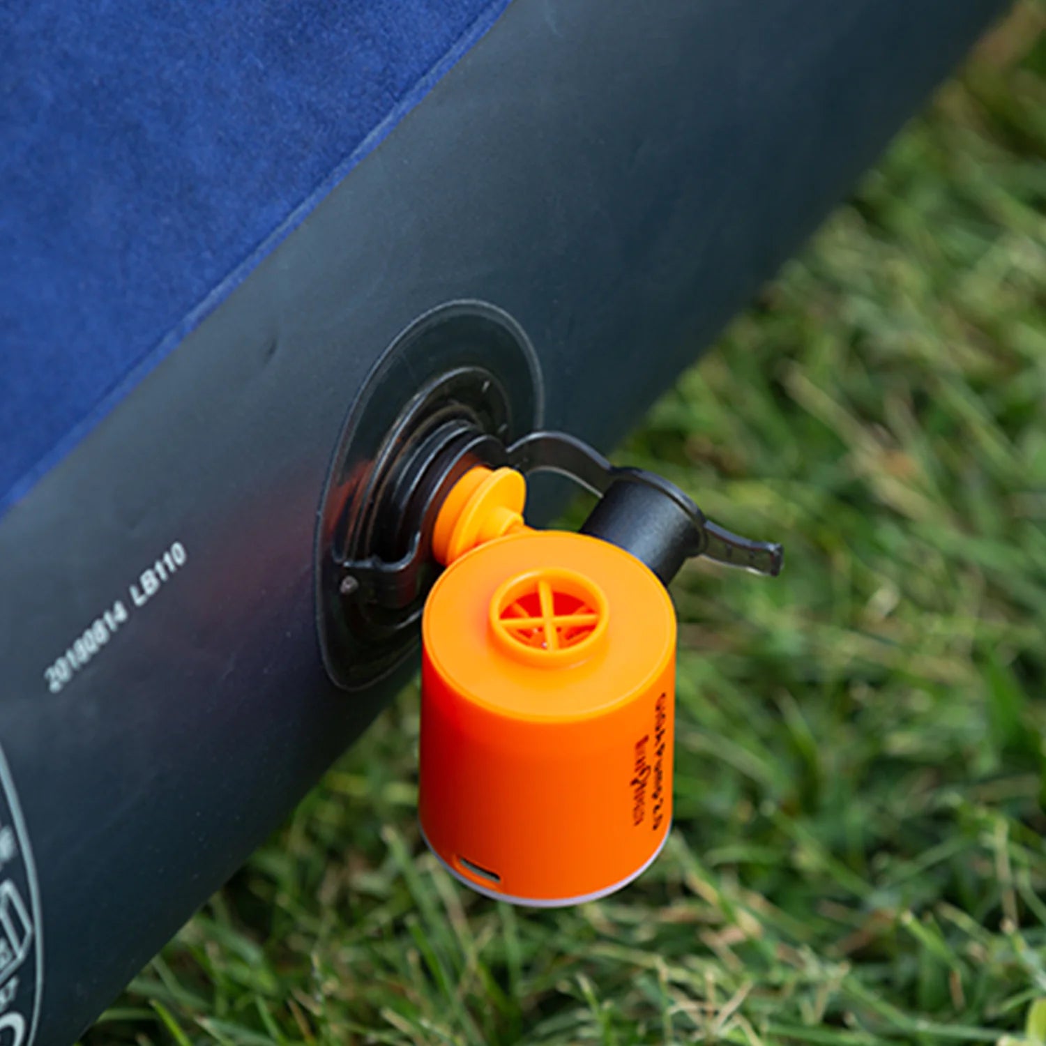 Portable Rechargeable Air Pump with LED Light - 3-in-1 Camping Inflator