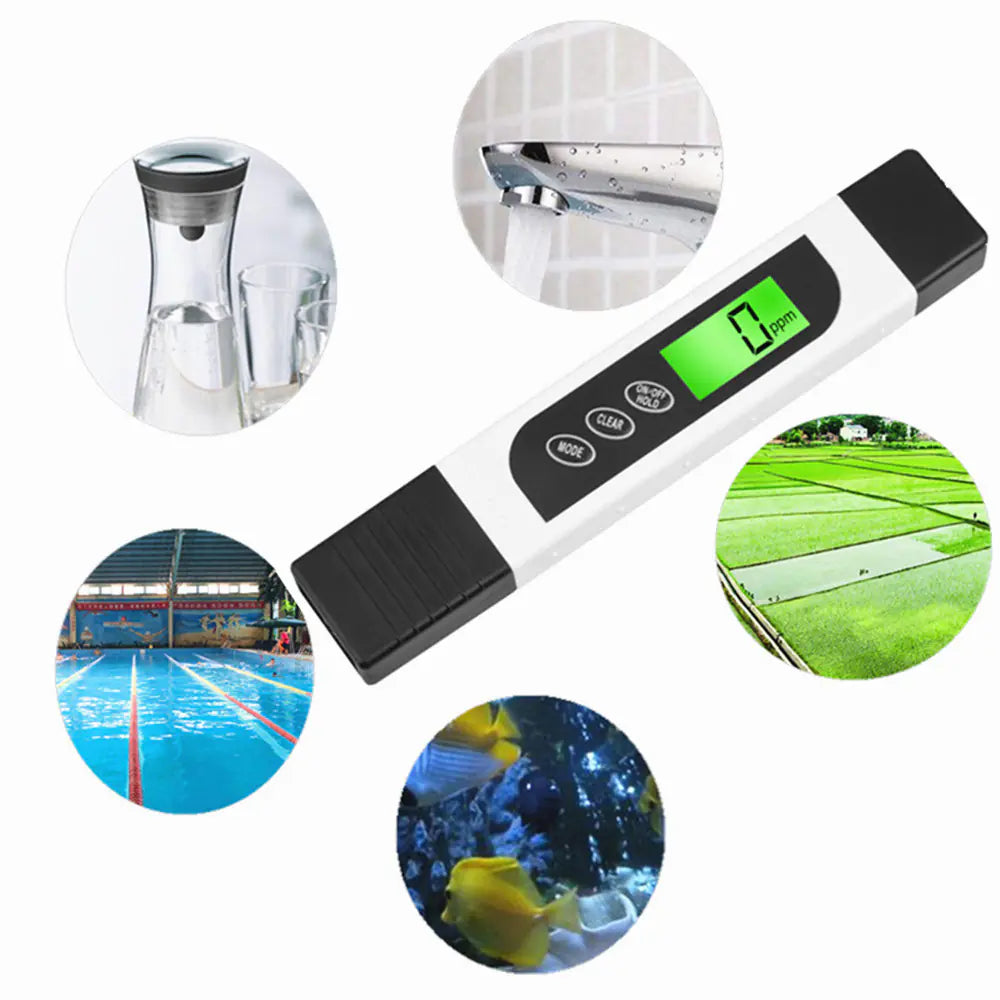 EC Water Quality Testing Pen - Digital Water Tester for Outdoor & Aquarium Use