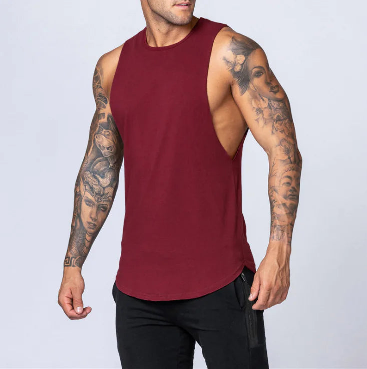 Men's Loose Cotton Sleeveless Singlet