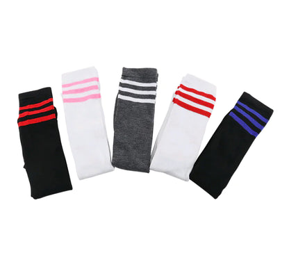 Striped Over-the-Knee Socks for Women - College Style Knee-High Fashion Socks