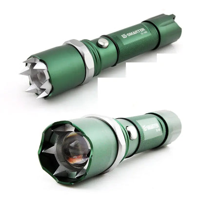 High-Intensity LED Flashlight with Zoom Function - Rechargeable Outdoor Light