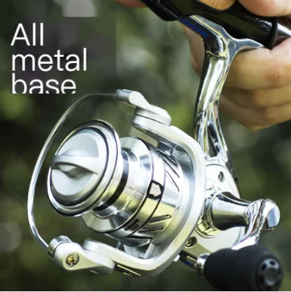 All-Metal Fishing Reel - Professional Spinning Reel for Sea Fishing & Casting