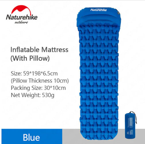 Outdoor Inflatable Mattress, Camping Tent Sleep Pad