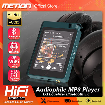 HiFi Lossless MP3 Player with Bluetooth 5.0 - 2.8" Screen, 16GB Storage, 14-Hour Battery | Portable Walkman