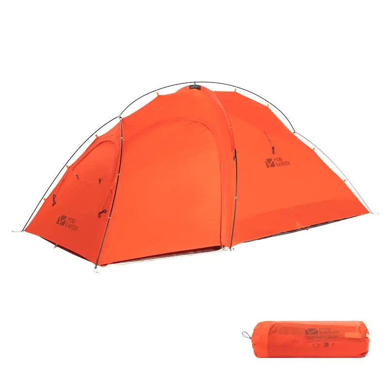 Portable Outdoor Camping Tent with Vestibule - 1-3 Person Double Layer Waterproof Tent | Aluminum Frame