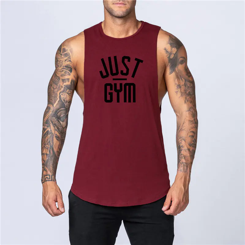 Men's Loose Cotton Sleeveless Singlet