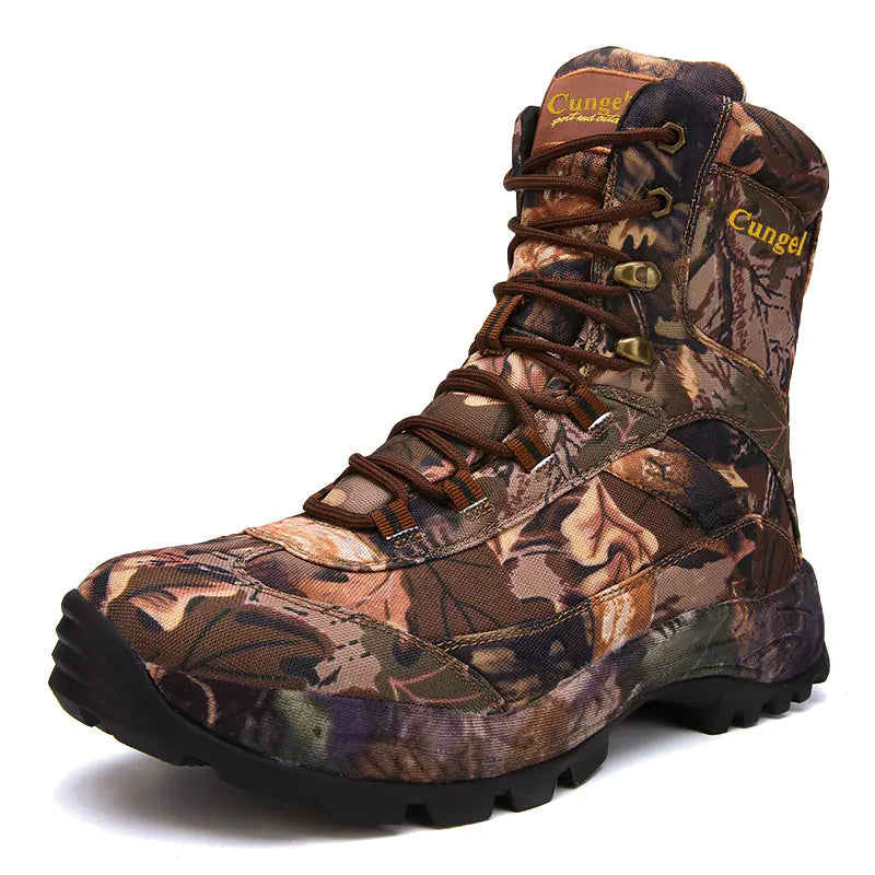 Men's Off-road Hiking Boots - Durable Camouflage Outdoor Tactical Boots