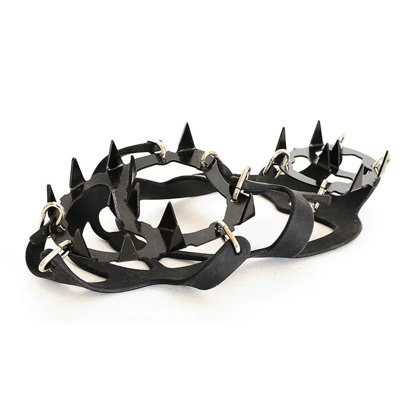 18-Tooth Stainless Steel Ice Crampons for Climbing