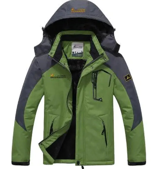 Men's Waterproof Thermal Hiking Jacket - Windproof Winter Outdoor Coat