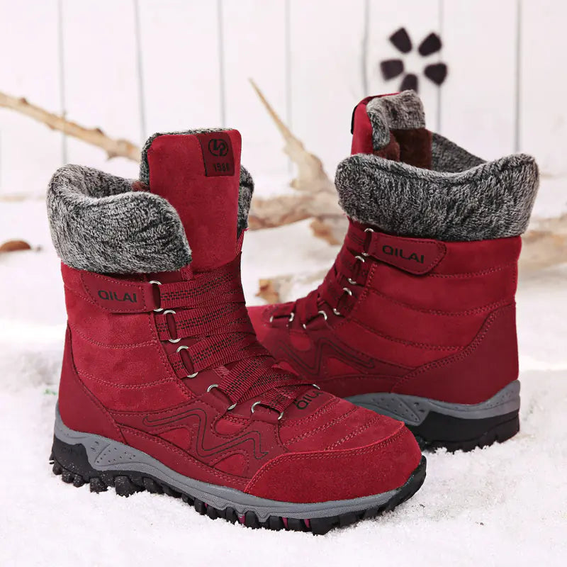 Women's Winter Outdoor Snow Boots for Hiking and Skiing