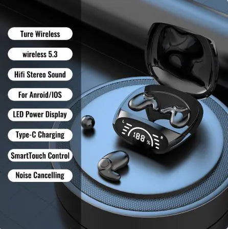 Post-Ear Bluetooth Headphones - Wireless Earphone with Voice Control & 4-8 Hour Battery | 3 Colors