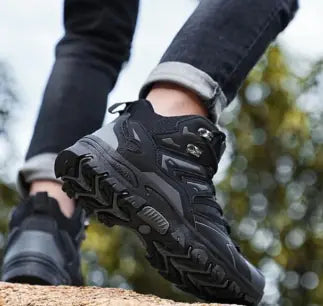 WOLFF Waterproof High-Top Trekking Shoes | Enhanced Grip Hiking Boots