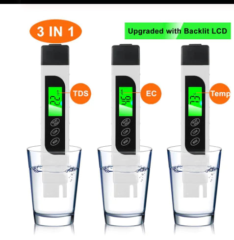 EC Water Quality Testing Pen - Digital Water Tester for Outdoor & Aquarium Use