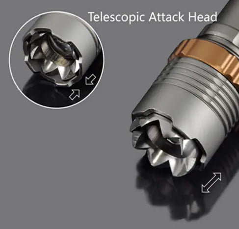 T6 LED Tactical Flashlight - Adjustable Focus Rechargeable Torch with 5 Modes