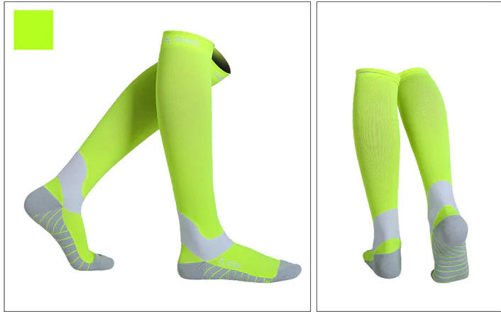 Compression Socks for Cycling, Running, and Sports - Nylon Athletic Support for Marathon