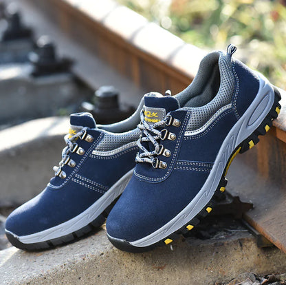 Lightweight Breathable Steel Toe Safety Work Shoes - Men's Protective Footwear