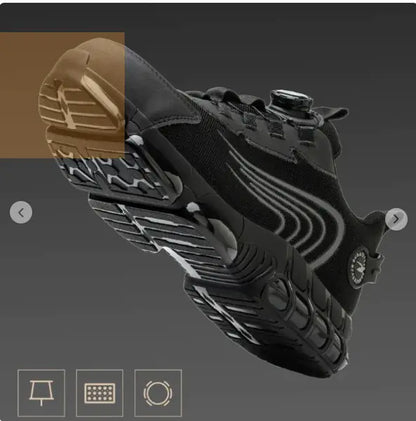 Rotary Button Safety Shoes Men